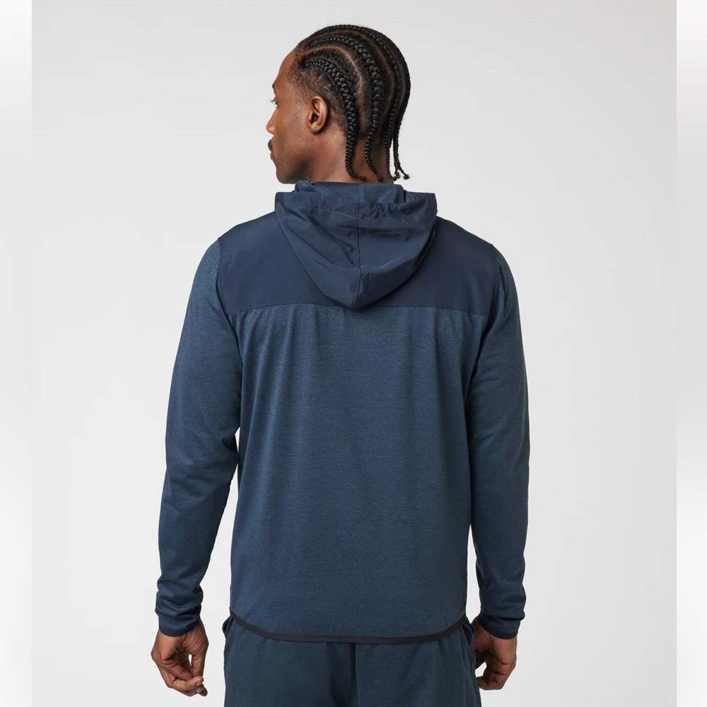 Vuori Sunday Element Track Jacket in Blue Ink Heather Men’s Size XXL - Picture 2 of 16